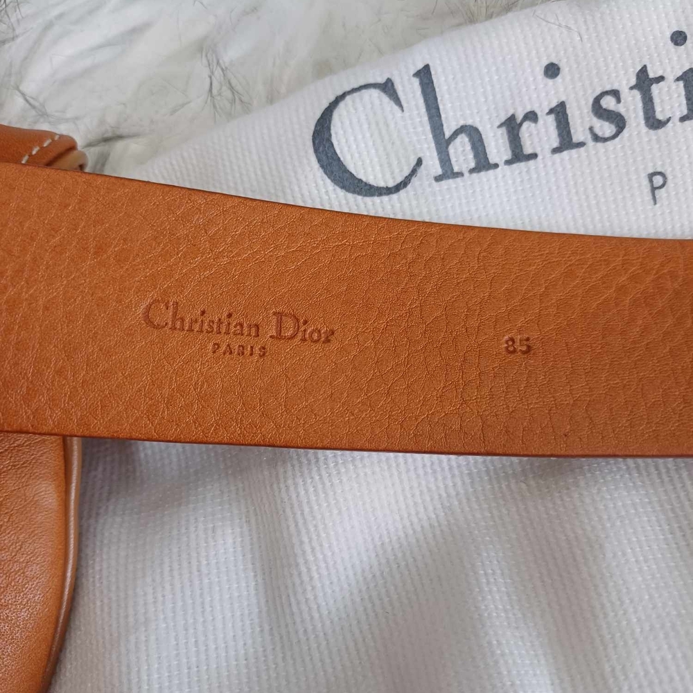 Dior Tan Leather Saddle Bag - Picture 9 of 15